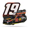 Rico Industries NASCAR Auto Racing Martin Truex Jr #19 2023 Shape Cut Pennant - Home and Living Room Dcor - Soft Felt EZ to Hang view 1