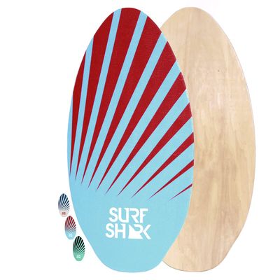 41 inch XL Deluxe Wood Skimboard w/ EVA Traction Pad for X-Grip