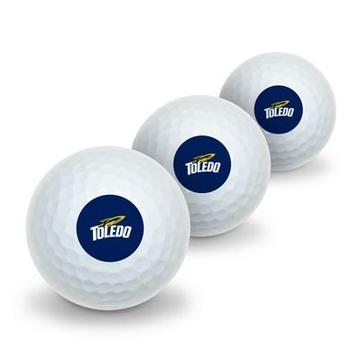 University of Toledo Rockets Logo Novelty Golf Balls 3 Pack