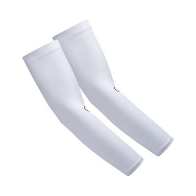 Battle Full Arm Sleeve, Breathable Football Arm Sleeves, Compression Arm Sleeves for Men & Youth, Basketball, Running (White, L/XL)