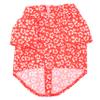 THE WORTHY DOG Aloha Printed Dog Shirt  Soft Polyester Pet Shirt with Faux Button Placket, Touch Fasteners & Machine Washable - Coral, X-Small view 2
