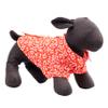 THE WORTHY DOG Aloha Printed Dog Shirt  Soft Polyester Pet Shirt with Faux Button Placket, Touch Fasteners & Machine Washable - Coral, X-Small view 3