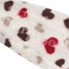 BambooMN Adult Women's Soft Fuzzy Furry Home Non-Slip Lined Slipper Socks, Travel Indoor House Slippers, White Hearts, Extra Large, 1 Pair view 4