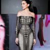 4UFIT Women's Long Sleeve Bodycon Maxi Dress Mesh 3D Print Off-Shoulder Party Long Dresses view 3