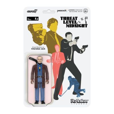 Super7 The Office Threat Level Midnight Creed Bratton as Cherokee Jack - 3.75" The Office Action Figure with Accessory Classic TV Show Collectibles and Pop Culture Toys