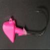 10 "Shad Jig Head Striper Bass Saltwater Lure B/N Ultra Point Hook - Pink 1/4oz view 1