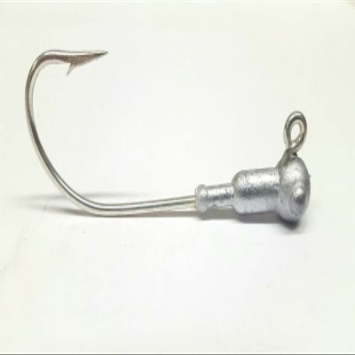 10 Unpainted Popeye Jig Head Striped Bass Grouper Lure Mustad Ultra Point Hook 1/4oz