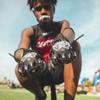 Battle Sports Speed Freak Black Wide Receiver Football Gloves, Ultra-Tack Sticky & Grip Gloves, No Slip - Adult Medium view 2