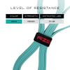 NonZero Gravity 100% Latex-Free Organic Rubber Power Resistance Bands | Compact Durable Hypoallergenic Bands for Strength Training & Workouts | 11 Levels (10 to 140 Lbs), 3. Green-35 lb view 3