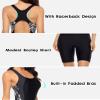 beautyin Women Racerback Swimsuit One Piece Boyleg Workout Plus Bathing Suit view 4