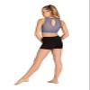 DANZNMOTION Girls Gracelle Twist Front Top 23308C (Bijou Blue, Girls 8-10) view 1