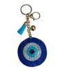 Popfizzy Bling Blue Evil Eye Keychain for Women, Rhinestone Purse Charms, Spiritual Bag Charm, Evil Eye Gifts for Women view 1