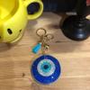 Popfizzy Bling Blue Evil Eye Keychain for Women, Rhinestone Purse Charms, Spiritual Bag Charm, Evil Eye Gifts for Women view 2