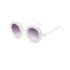 OZPYKAE Girl Round Flower Sunglasses,Flower Shaped Cute Glasses UV 400 Protection Outdoor Girl Boy Gifts Eyewear Sunglasses (White) view 1