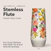 Corkcicle Stemless Flute - Chill Drinks for 9 Hours - Summer Gift - 7 oz - Garden Party Cream view 2