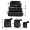 AUXDIQ 3 PCS Compression Packing Cubes Travel Organizer Black view 2