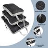 AUXDIQ 3 PCS Compression Packing Cubes Travel Organizer Black view 4