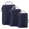 AUXDIQ 3 PCS Compression Packing Cubes Travel Organizer Navy Blue view 1