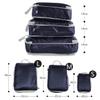 AUXDIQ 3 PCS Compression Packing Cubes Travel Organizer Navy Blue view 2