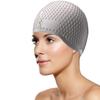Silicone Swim Cap for Women Men Waterproof Swimming Cap for Long Hair, Braids Water Drop Shape Swim Cap Comfortable Bathing Cap Anti Slip Shower Cap Adult Swimming Head Cover Flexible Bath Cap view 1