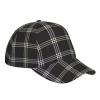 Black Plaid Baseball Cap for Men Women,Adjustable Dad Hat, Vintage Breathable Cotton Wide Brim Snapback Cap Baseball Hat Trucker Hat Summer Hip Hop Hat,Unisex view 3