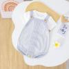 4 Month Baby Girl Clothes Newborn Infant Baby Knit Romper Cotton Sleeveless Boy Girl Solid Sweater Fall Romper Baby Boy (Light Blue, 12-18 Months) view 2