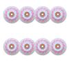JHKJ 85A Led Light Up Inline Skate Wheels 72mm 76mm 80mm Led Flashing Replacement Inline Skate Wheels with Bearings (Pack of 8),Red,76mm view 1