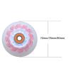 JHKJ 85A Led Light Up Inline Skate Wheels 72mm 76mm 80mm Led Flashing Replacement Inline Skate Wheels with Bearings (Pack of 8),Red,76mm view 2
