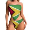 Fattyeery Women Bikini Set Guyana Flag Two Piece Swimsuit Swimwear Bathing Suit Tankini Swimsuit Set M view 1
