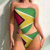 Fattyeery Women Bikini Set Guyana Flag Two Piece Swimsuit Swimwear Bathing Suit Tankini Swimsuit Set M view 2