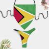 Fattyeery Women Bikini Set Guyana Flag Two Piece Swimsuit Swimwear Bathing Suit Tankini Swimsuit Set M view 3