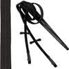 Fancy Soft Lined Bridle with Rubber Rein for Horses Square Raised Double Buckle Leather Horse Halter view 3