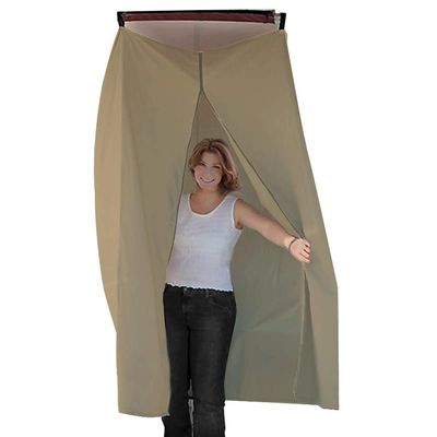 Privacy Tent Suitable For Boats Privacy Curtain Float Boat Hanging Privacy Tent Pull-Down Type Suitable For Bimini Top (Khaki)