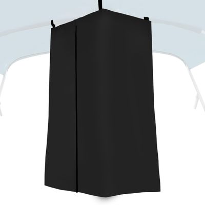 Privacy Tent Suitable For Boats Privacy Curtain Float Boat Hanging Privacy Tent Pull-Down Type Suitable For Bimini Top (Black)