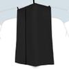 Privacy Tent Suitable For Boats Privacy Curtain Float Boat Hanging Privacy Tent Pull-Down Type Suitable For Bimini Top (Black) view 1