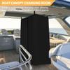 Privacy Tent Suitable For Boats Privacy Curtain Float Boat Hanging Privacy Tent Pull-Down Type Suitable For Bimini Top (Black) view 3