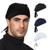 3 Pack Sweat Wicking Do Rag Cooling Beanie Helmet Liner Dew Rag Head Scarf, Bandana, Head Wrap, Motorcycle, Cycling (Black, Blue, White) view 1