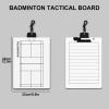 REALN Basketball Clipboard, Coaching Clipboard, Dry Erase Coaching Board Suitable for Basketball, Football, Volleyball etc (Color : Badminton) view 2