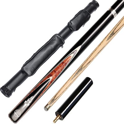 RYGHTTYT Pool Stick Set Pool Cues 57 Inch 18-18.5Oz Ash Wood, Handmade Snooker Cue 3/4 10Mm Tip Hollow Pressure Interface, Pool Cue Stick Adult with Extension Handle(Color:b,Size:10Mm)