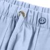 Mens Casual Linen Pants Loose Fit Straight-Legs Elastic Drawstring Waist Summer Beach Yoga Long Pants Trousers(Light Blue, 4X-Large) HQ506 view 4