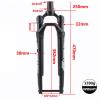 ZECHAO Suspension Front Fork 700C,Aluminum Alloy 1-1/2" 40mm Travel Shock Absorber Spring Front Fork 12 * 110mm Thru Axle Road Off-Road Bike view 2