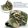 Loneshark Oversize XXL Mens Camo Military Cadet Army Caps Womens Camouflage Quick Dry Flat Top Hat Woodland-Camo view 3