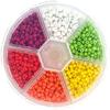 1 Set Acrylic Fly Tying Beads Tungsten Slotted Beads Portable Accessories DIY Materials Multicolour Head salmon trouts Lures for Fishing Lovers (Multi 3mm) view 1