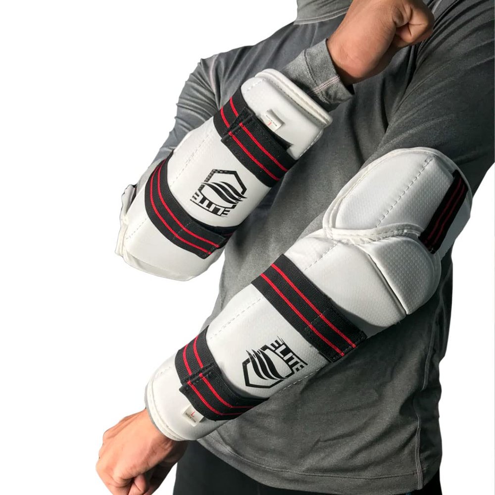 ELITE  Taekwondo Forearm & Elbow Guard for Kids & Adults (TKD Protector) (Small)