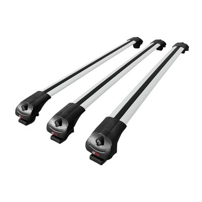 accessorypart Compatible with Skoda Yeti 2009-2017 ACE-1 Car Roof Rack Cross Bar Grey Aluminium 3 Bars