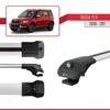accessorypart Compatible with Skoda Yeti 2009-2017 ACE-1 Car Roof Rack Cross Bar Grey Aluminium 3 Bars view 3