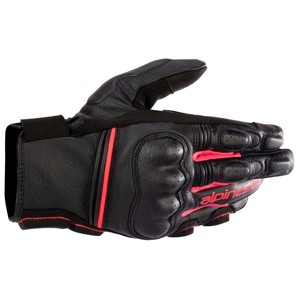 Alpinestars Women Stella Phenom Leather Air Glove, XL, Black/Diva Pink