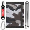Kids Wallet for Boys Girls Teens Trifold, Canvas Toddler Wallet for Boys, Cute Zipper Wallets Youth with Coin Pocket and Card Holders, Novelty Wallets for Childrens Birthday Gifts (Camo grey02 suit) view 1