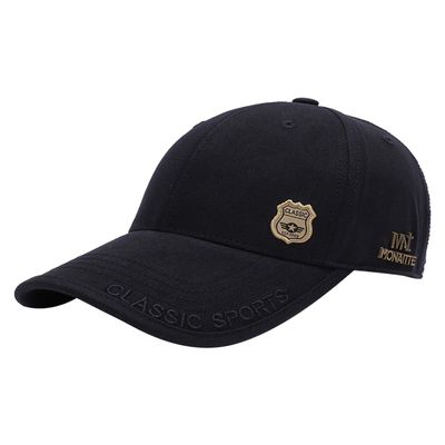 Marotow Sports Fan Baseball Cap for Men, Plain Baseball Hat for Women, Baseball Cap with Shield Badge (Navy Blue)