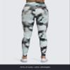 Aoxjox High Waisted Workout Leggings for Women Scrunch Tummy Control Luna Buttery Soft Gym Yoga Pants 26" (Black White Cloude-Dye, XX-Small) view 2